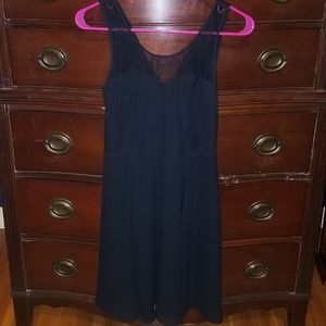 Black Dress with See-through Lace Back Size S